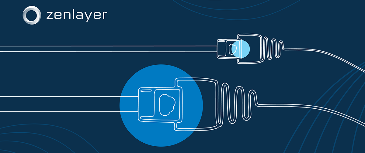 two cables interconnected, illustration