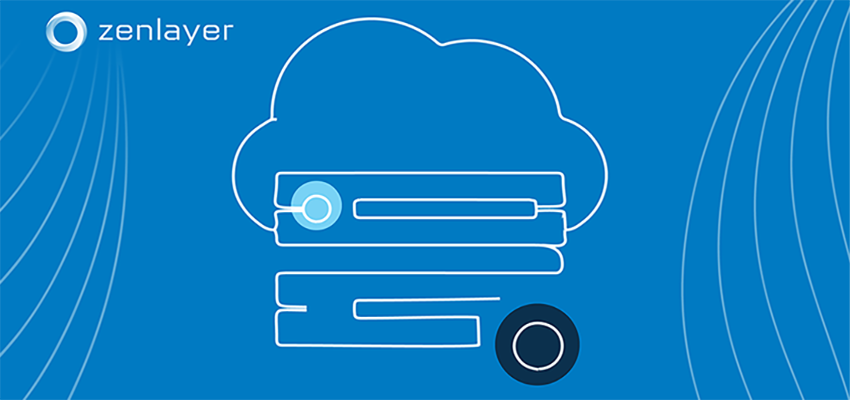 cloud data server illustration